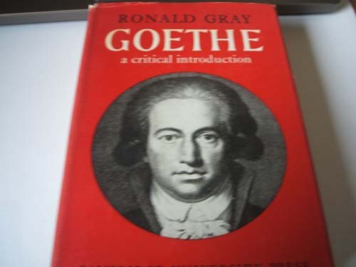 Goethe: A Critical Introduction (Major European Authors Series),Used