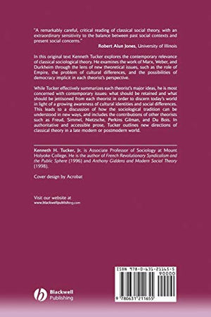 Classical Social Theory: A Contemporary Approach,Used