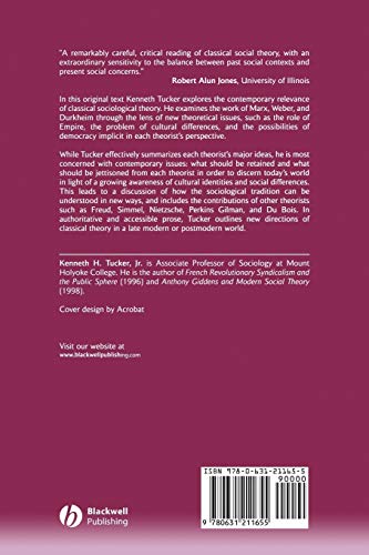 Classical Social Theory: A Contemporary Approach,Used