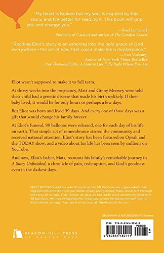 A Story Unfinished: 99 Days with Eliot,Used