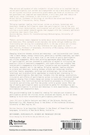 Remaking Participation: Science, Environment and Emergent Publics,Used
