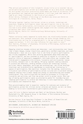 Remaking Participation: Science, Environment and Emergent Publics,Used