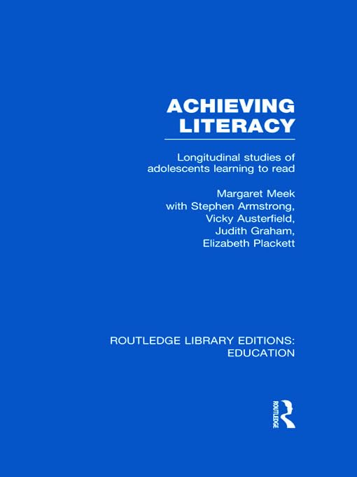 Achieving Literacy (RLE Edu I): Longitudinal Studies of Adolescents Learning to Read,Used
