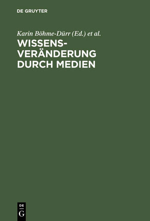 Wissensvernderung Durch Medien: Theoretische Grundlagen Und Empirische Analysen (German Edition),Used