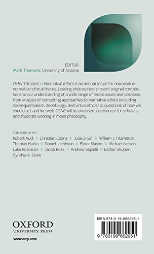 Oxford Studies in Normative Ethics: Volume 2,Used