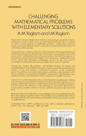 Challenging Mathematical Problems With Elementary Solutions (Volume 2),Used