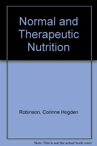 Normal and therapeutic nutrition,Used