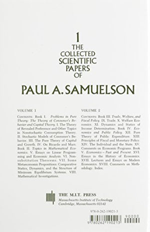 The Collected Scientific Papers of Paul Samuelson, Vol. 1,Used