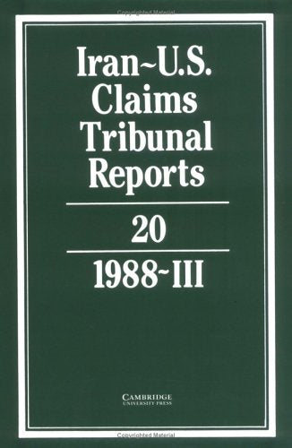 IranU.S. Claims Tribunal Reports: Volume 20,Used