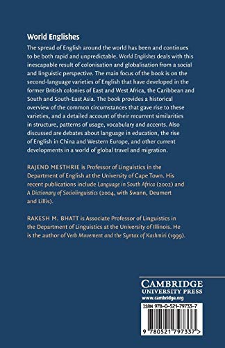 World Englishes: The Study of New Linguistic Varieties (Key Topics in Sociolinguistics),New