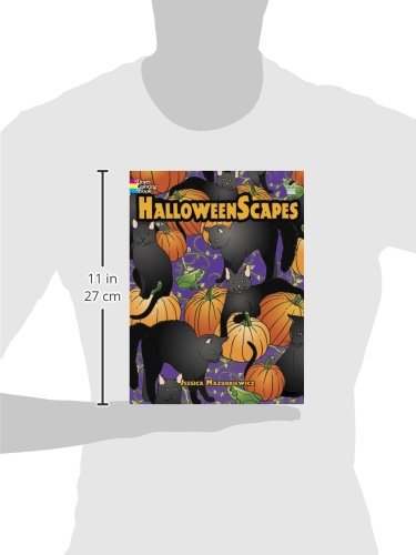 HalloweenScapes Coloring Book (Dover Halloween Coloring Books),Used