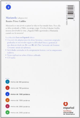 Marianela, Nivel 3 (Book & CD) (Leer En Espan~ol) (Spanish Edition),Used