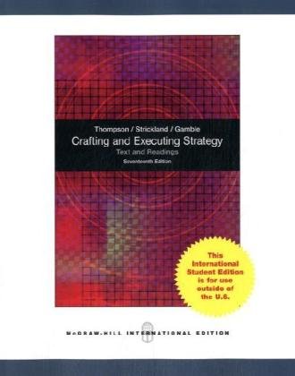 Crafting and Executing Strategy: Text and Readings.,Used