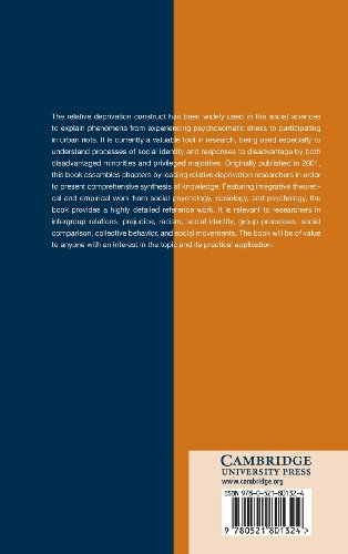 Relative Deprivation: Specification, Development, and Integration,Used