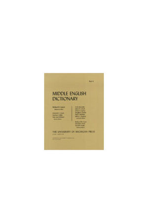 Middle English Dictionary (Volume G.1),Used