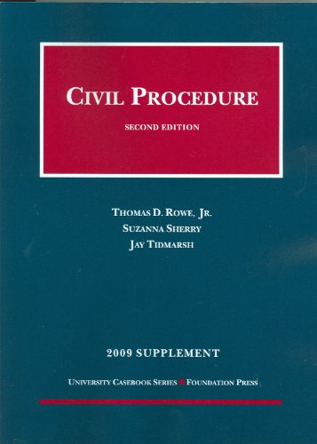 Civil Procedure, 2d, 2009 Supplement,Used