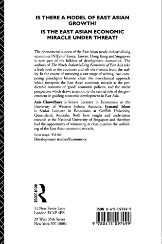 The Newly Industrializing Economies of East Asia,New
