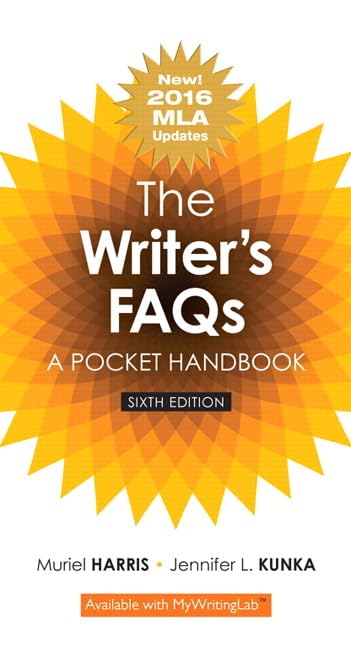 Writer'S Faqs, The: A Pocket Handbook, Mla Update Edition,New