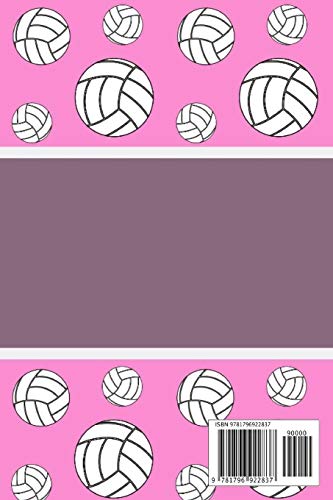 Life Begins When Volleyball Season Starts: Pink Notebook For Those Who Love The Great Sport,Used