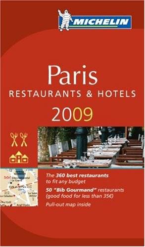 Michelin Red Guide 2009 Paris: Restaurants & Hotels,Used