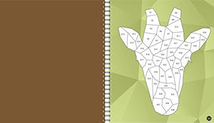 Brain Games  Sticker by Number: Animals (28 Images to Sticker),New