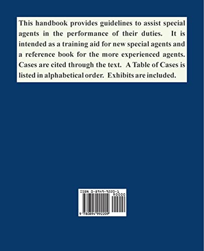 Criminal Investigation: Handbook for Special Agents,Used