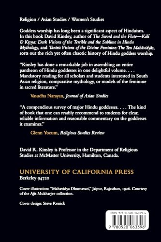 Hindu Goddesses: Visions Of The Divine Feminine In The Hindu Religious Tradition (Hermeneutics: Studies In The History Of Religi,New