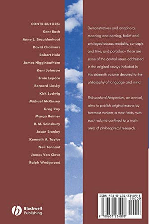 Language And Mind, Volume 16 (Philosophical Perspectives Annual Volume),Used