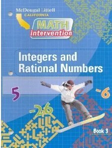 Algebra Readiness: Book3, Integers and Rational Numbers by MCDOUGAL LITTEL (20070514),Used