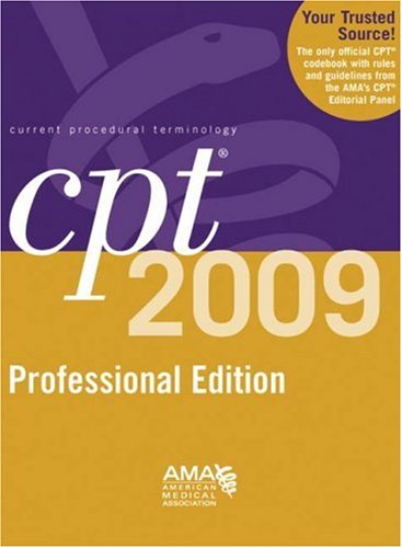 CPT 2009 Professional Edition (Current Procedural Terminology, Professional Ed.,Used