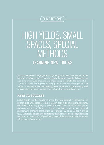 Salad Leaves for All Seasons: Organic Growing from Pot to Plot,Used