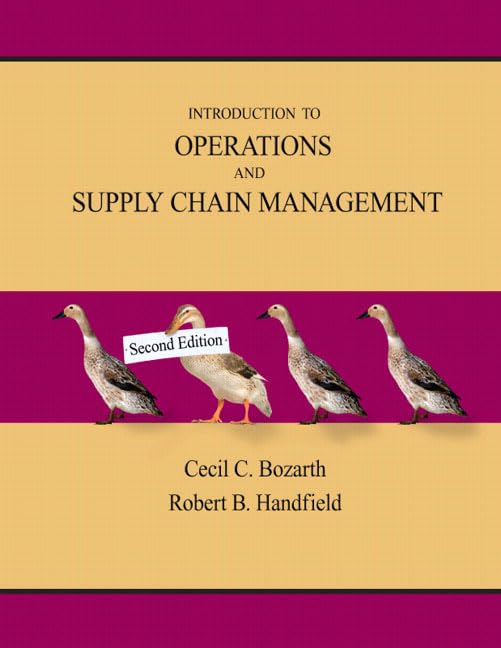 Introduction to Operations and Supply Chain Management,Used