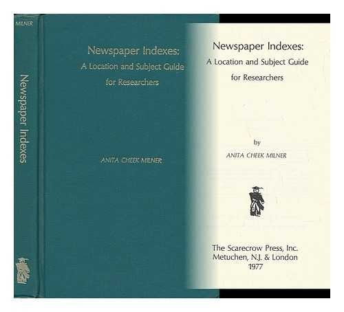 Newspaper Indexes, Volume I,Used