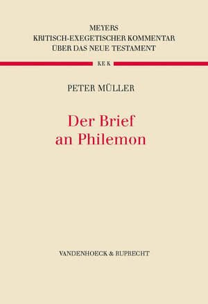 Der Brief an Philemon (Kritischexegetischer Kommentar Uber Das Neue Testament, 9) (German Edition),Used