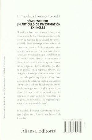 Cmo escribir un artculo de investigacin en ingls (Spanish and English Edition),Used