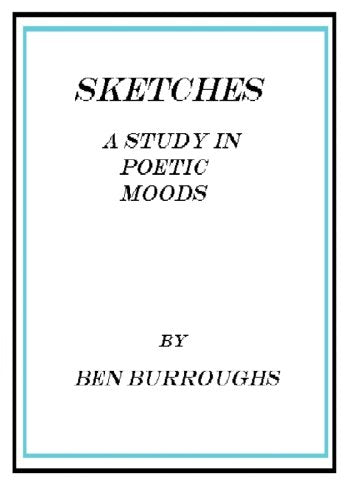Sketches: A Study In Poetic Moods,New
