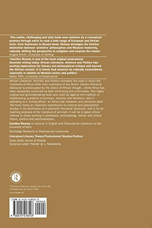African Literature, Animism and Politics (Routledge Research in Postcolonial Literatures),Used