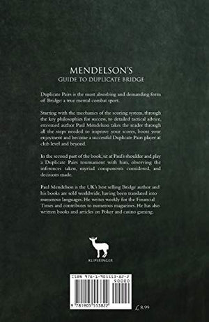 Mendelson's Guide to Duplicate Bridge,Used
