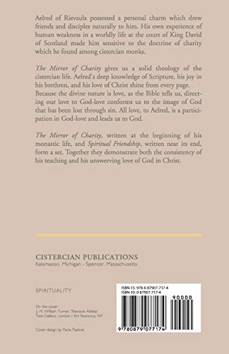 Mirror of Charity (Volume 17) (Cistercian Fathers Series),Used