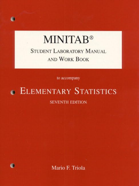 Minitab Student Laboratory Manual and Workbook to Accompany Elementary Statistics,Used