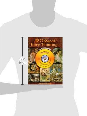 120 Great Fairy Paintings CDROM and Book (Dover Electronic Clip Art),Used