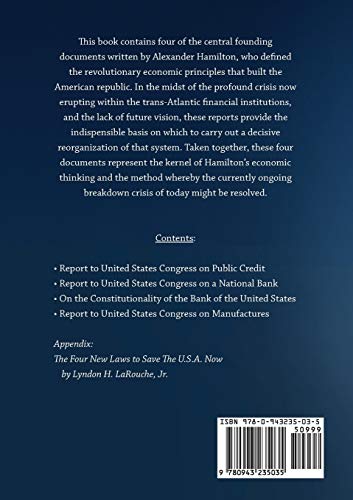 The Vision of Alexander Hamilton: Four Economic Reports by Alexander Hamilton,Used