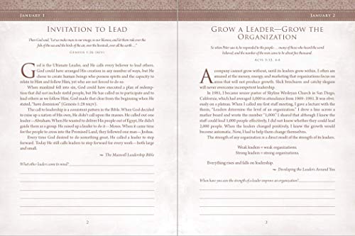 A Leader's Heart: 365Day Devotional Journal,New