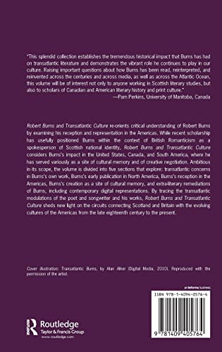 Robert Burns and Transatlantic Culture (Ashgate Series in NineteenthCentury Transatlantic Studies),Used