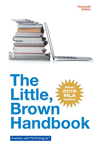 Little Brown Handbook, The, Mla Update Edition (13Th Edition),Used