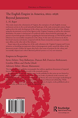 The English Empire in America, 16021658 (Empires in Perspective),Used