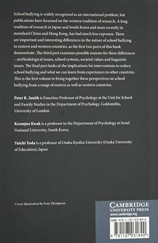 School Bullying in Different Cultures: Eastern and Western Perspectives,Used