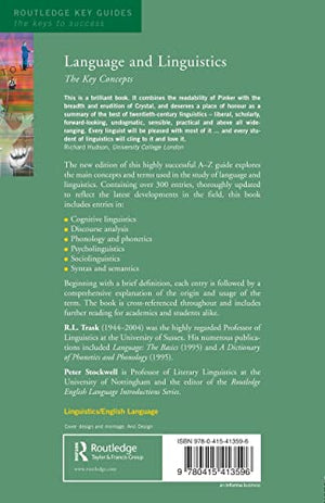 Language & Linguistics: Key Concept (Routledge Key Guides),Used