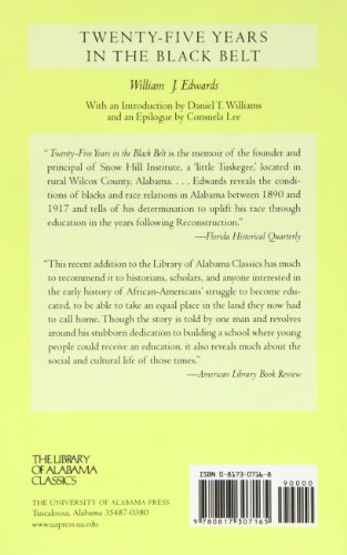 TwentyFive Years in the Black Belt (Library of Alabama Classics),Used