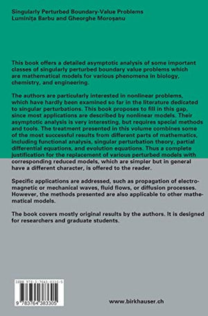 Singularly Perturbed BoundaryValue Problems (International Series of Numerical Mathematics, 156),Used